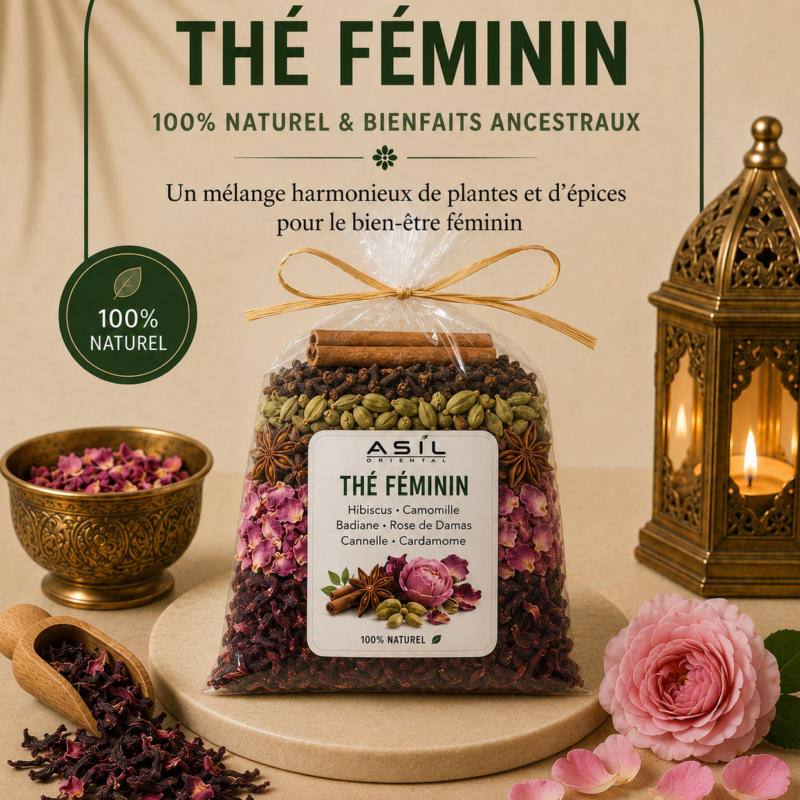 Thé Féminin 100% Naturel - Bienfaits Ancestraux