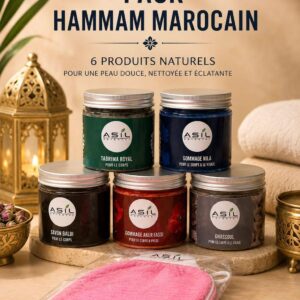 Pack Hammam Marocain - 6 Produits Naturels pour une Peau Parfaite