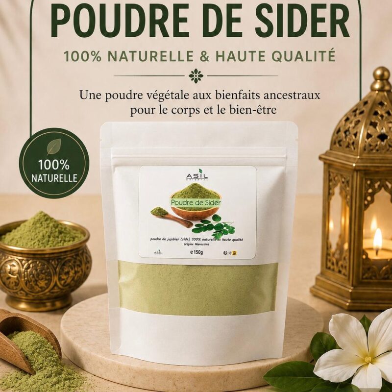 Poudre de Sider (Jujubier) 100% Naturelle & Haute Qualité (150g)